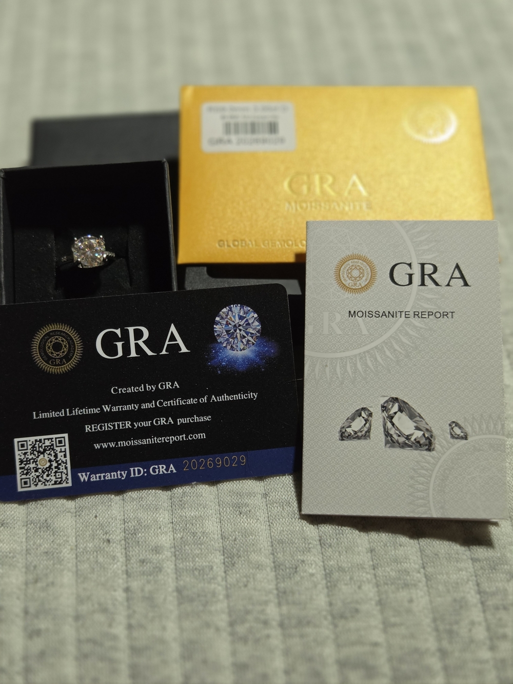 925 Moissanite Solitaire Ring
